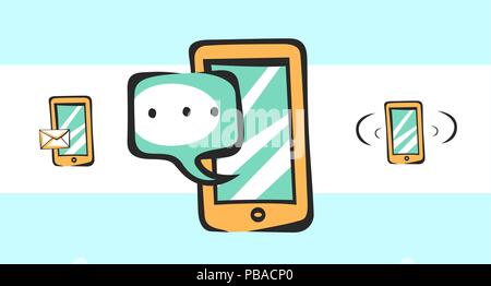 Mobile icons for app and web. Vector pop art signs Stock Vector