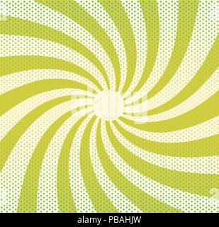 Vintage background with retro rays and dots . Vector layout. Abstract sun Stock Vector