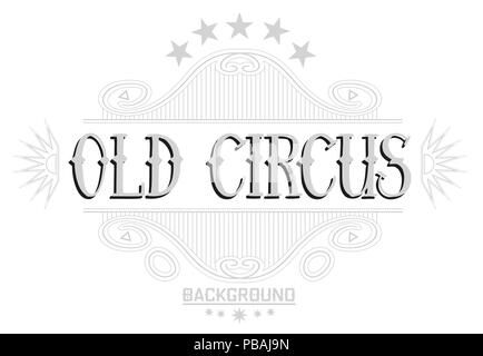 Vintage style delicate gray background. Retro frame with antique elements. Vector layout. Simply editable isolated elements. Stock Vector