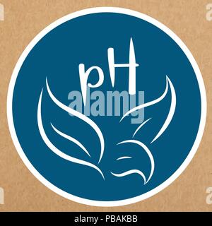 Ph balance vector badge, icon, sticker layout Stock Vector