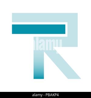 Tr letters vector logo design Stock Vector