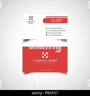 Simple Business Card Template Stock Vector