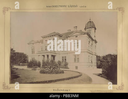 1080 Nagylózs község, Győr-Moson-Sopron megye. A Solymosy-kastély elölnézete, 1895-1899 között. - Fortepan 83268 Stock Photo