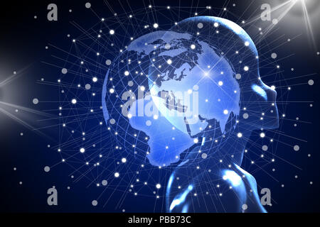 AI, Artificial intelligence conceptual of next generation technology Stock Photo