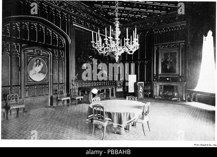 State Dining Room At Castle Windsor 1910 Stock Photo Alamy
