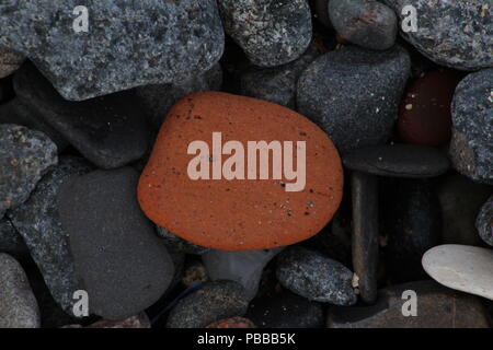 pebbles on beach Stock Photo