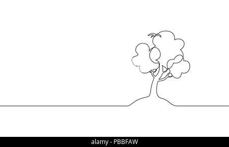 Single continuous line art growing sprout. Plant leaves seed grow soil seedling eco natural farm concept design one sketch outline drawing vector illustration Stock Vector