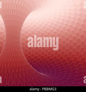 Wireframe mesh polygonal element. Torus with connected lines and dots. Vector Illustration . Stock Vector