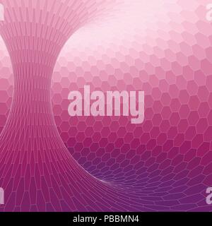 Wireframe mesh polygonal element. Torus with connected lines and dots. Vector Illustration . Stock Vector