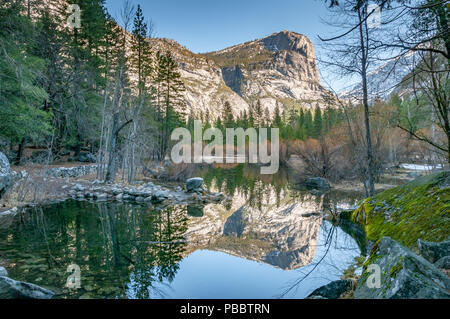 Mirror Lake, Yosemite National Park, California Stock Photo