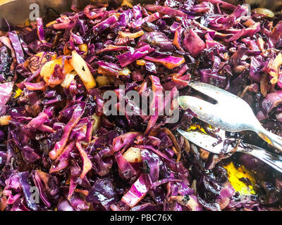 Stewed red cabbage. Studio Photo Stock Photo