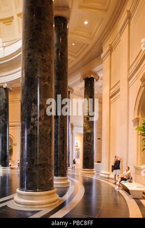 WASHINGTON, USA - SEP 24, 2015: Interior of the National Gallery of Art, a national art museum in Washington, D.C., National Mall, between 3rd and 9th Stock Photo