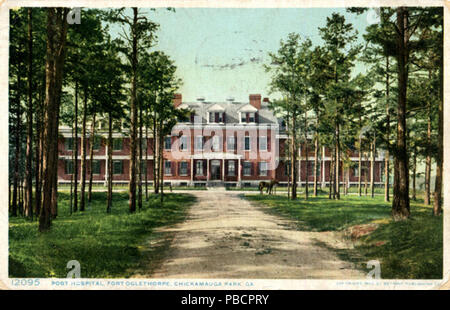 1221 Post Hospital, Fort Oglethorpe, Chickamauga Park, GA (NBY 2414) Stock Photo