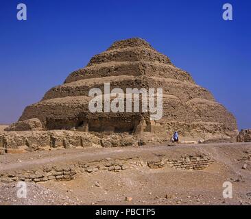 The Step Pyramid of Djoser (or Zoser), Saqqara, Egypt, Africa. Stock Photo