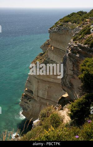 Cliffs, Natural Park La Breña and marshes of Barbate, Cadiz province, Region of Andalusia, Spain, Europe.