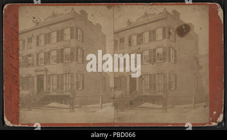 1255 Residence A. F. Kindberg, 242 Henry St., Brooklyn, New York, from Robert N. Dennis collection of stereoscopic views Stock Photo