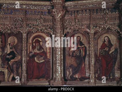 BERRUGUETE , PEDRO DE. PINTOR ESPAÑOL . PAREDES DE NAVA 1450 - 1504. PINTURAS DE LA PREDELA DEL ALTAR MAYOR DE LA CATEDRAL DE AVILA. SFGP / © KORPA. Stock Photo