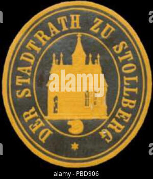 Siegelmarke Der Stadtrath zu Stollberg W0390702 Stock Photo Alamy