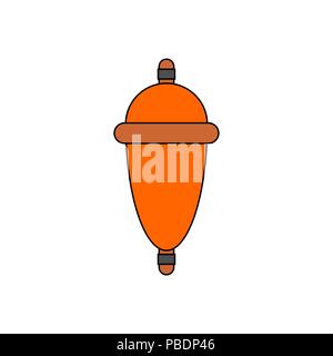 Float fishing isolated. Fishing accessory. Vector illustration Stock Vector