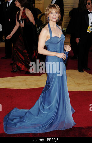 jodie foster blue oscar dress Jodie Foster arriving at the 79th Academy Awards ( OSCARS ) at the Kodak  Theatre in Los Angeles. full length smile eye contact blue  dressFosterJodie094 Red Carpet Event, Vertical, USA, Film Industry,