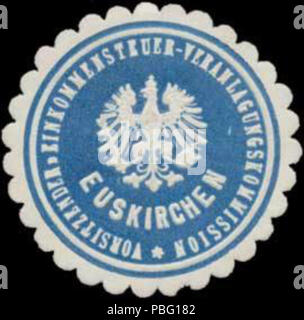 1533 Siegelmarke Vorsitzender der Einkommensteuer-Veranlagungskommission Euskirchen W0379643 Stock Photo
