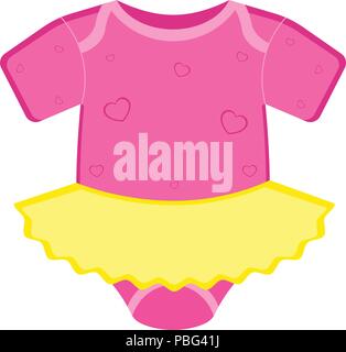 Isolated baby dress icon Stock Vector