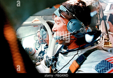 Astronaut crew training for the first Apollo mission. On Jan. 27, 1967 ...