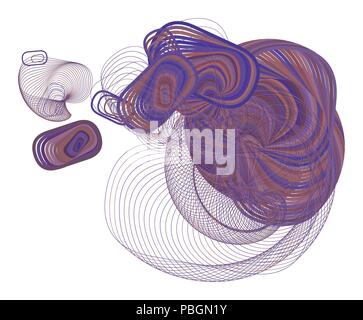Geometric Conceptual background rounded rectangle pattern for design ...