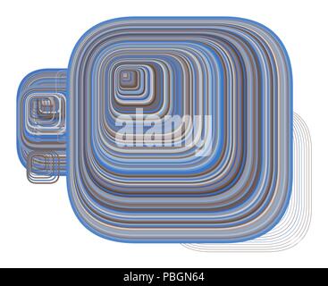 Geometric Conceptual background rounded rectangle pattern for design ...