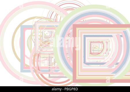 Geometric Conceptual background ellipse & square box pattern for design. Vector illustration graphic. Stock Vector