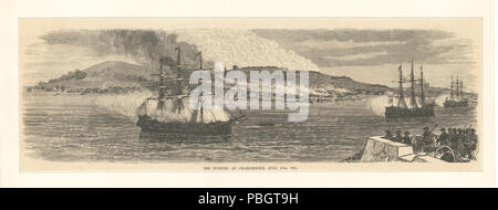 1619 The burning of Charlestown, June 17th, 1775 (NYPL b13075517-422178) Stock Photo