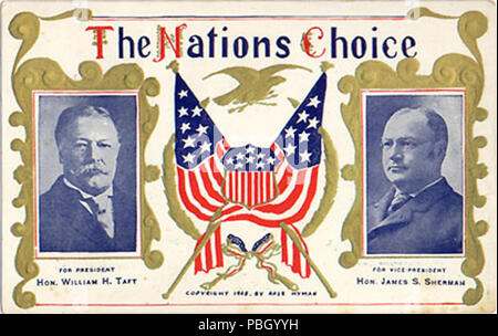 The Nations Choice Taft Sherman 1908 Hyman Stock Photo - Alamy