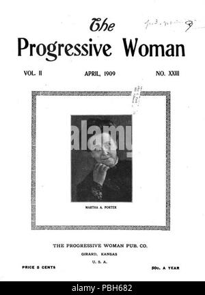 1691 The Progressive Woman magazine cover April 1909 Stock Photo