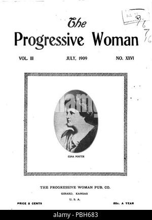 1691 The Progressive Woman magazine cover July 1909 Stock Photo