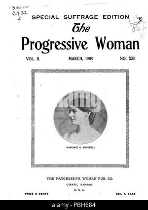 1691 The Progressive Woman magazine cover March 1909 Stock Photo