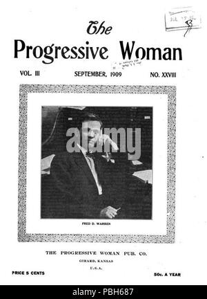 1691 The Progressive Woman magazine cover September 1909 Stock Photo