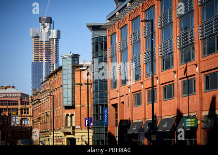 Portland street  Manchester city centre Stock Photo