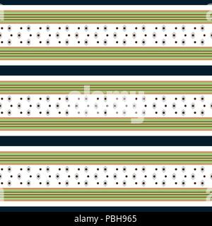 Retro Pattern with Horizontal Stripes Stock Vector