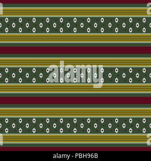Retro Dark Pattern with Horizontal Stripes Stock Vector