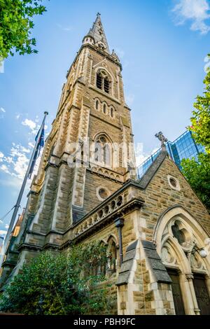Church in Melbourne, Victoria, Australia, in the summer Stock Photo