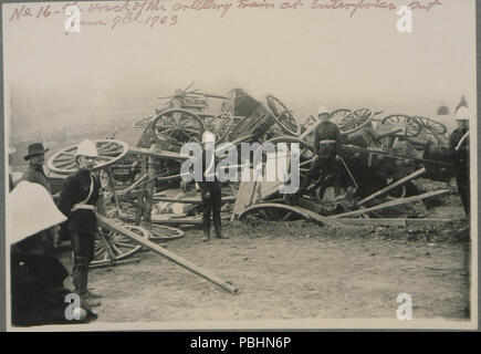 1714 The wreck of the artillery train at Enterprise, Ontario, June 9, 1903 (HS85-10-14100-16) Stock Photo