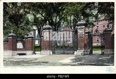 1800 Van Wickle Gates, Brown University (NBY 587) Stock Photo