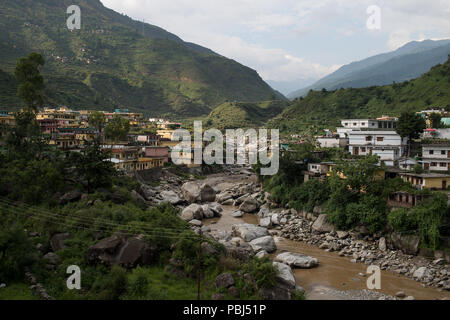 Pre-himalayan small village of Ghuttu, Uttarakhand, India, Asia Stock Photo