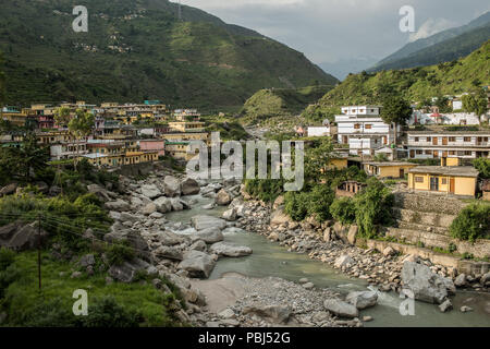 Pre-himalayan small village of Ghuttu, Uttarakhand, India, Asia Stock Photo