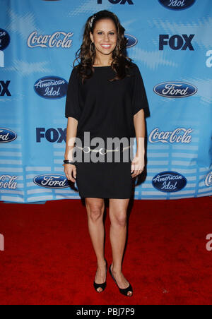 Haley Scarnato arriving at the AMERICAN IDOL, The Top 12 Final Contestants at the Astra Restaurant  in Los Angeles.  full length smile eye contact black dressScarnatoHaley038 Red Carpet Event, Vertical, USA, Film Industry, Celebrities,  Photography, Bestof, Arts Culture and Entertainment, Topix Celebrities fashion /  Vertical, Best of, Event in Hollywood Life - California,  Red Carpet and backstage, USA, Film Industry, Celebrities,  movie celebrities, TV celebrities, Music celebrities, Photography, Bestof, Arts Culture and Entertainment,  Topix, vertical, one person,, from the year , 2007, inq Stock Photo