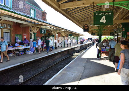 Horsted Keynes station on the Bluebell Railway Stock Photo