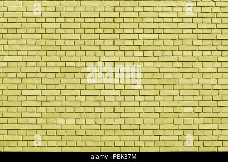 Limelight colored brick wall background Stock Photo