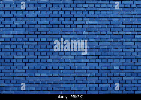 Nebulas Blue colored brick wall background Stock Photo