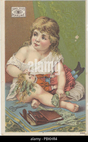 Pyles Pearline James Pyle's Pearline , Girls, Dolls, Money, Household soap, 19th ...