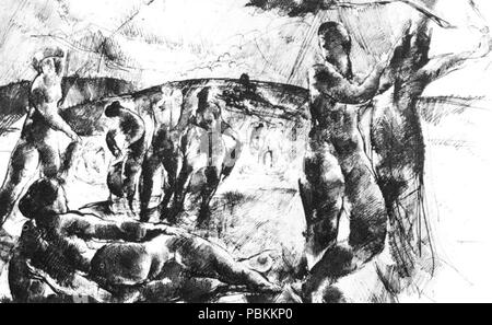 6 Aba-Novák Bathing Women 1922 Stock Photo - Alamy